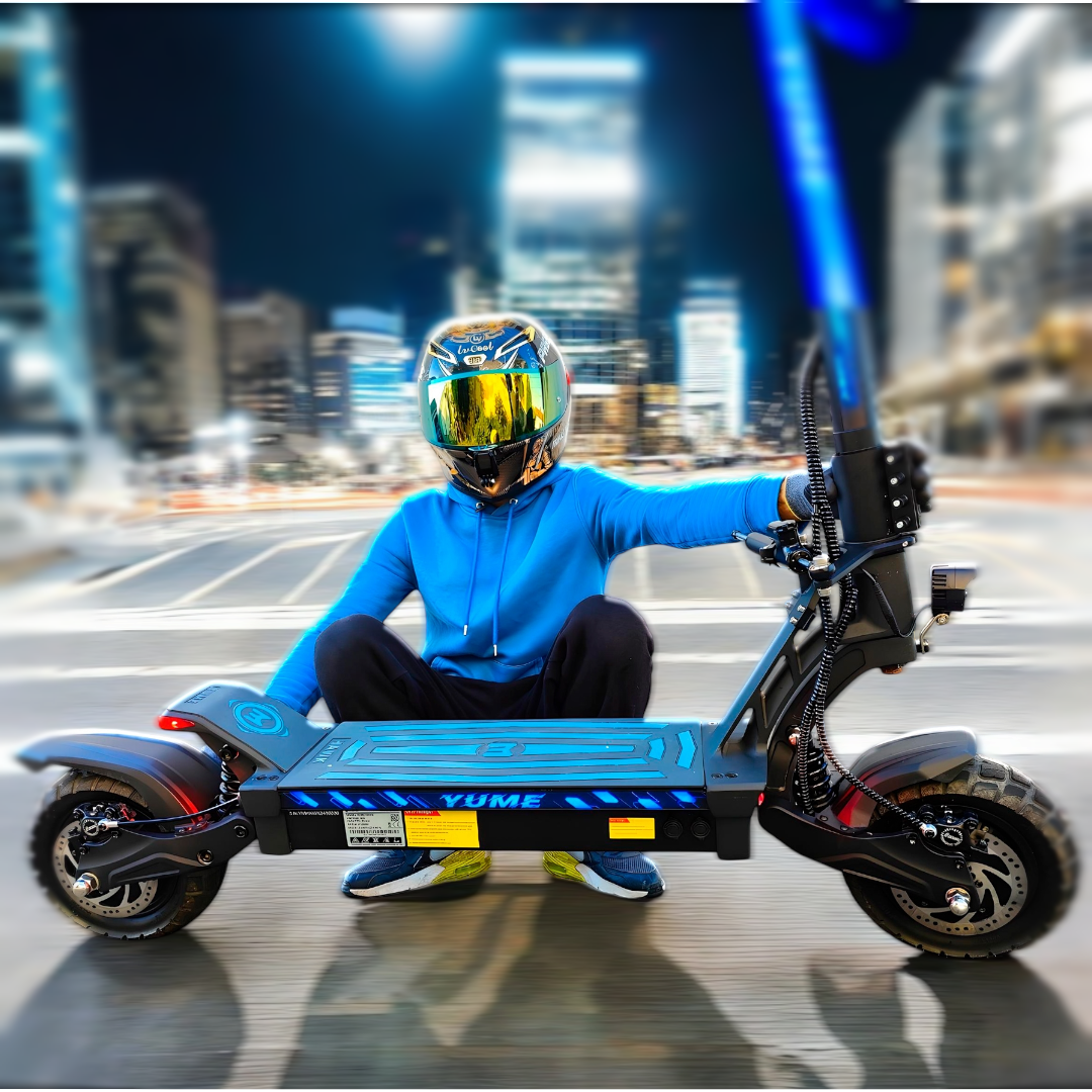 YUME Hawk 10" All-Terrain Electric Scooter 1200W*2 Dual Motors 60V 22.5Ah Battery
