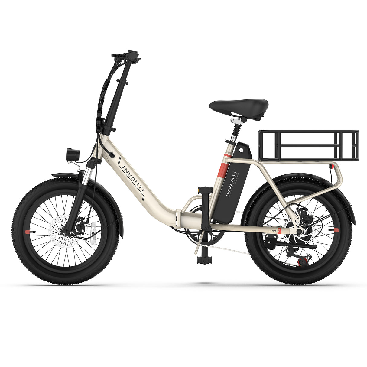 INVANTI TIDE2 20" Folding Electric Bike 500W Motor 48V 10.4Ah Battery