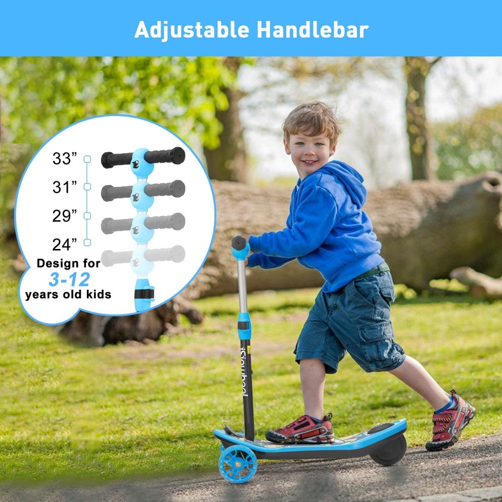 ISINWHEEL Mini Pro Kids 3 Wheel Electric Scooter 60W Motor 12.8-14.6V 5Ah Battery (2 IN 1 Designㄘ