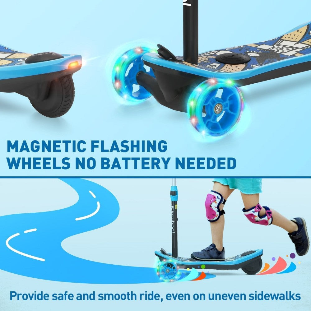 ISINWHEEL Mini Pro Kids 3 Wheel Electric Scooter 60W Motor 12.8-14.6V 5Ah Battery (2 IN 1 Designㄘ