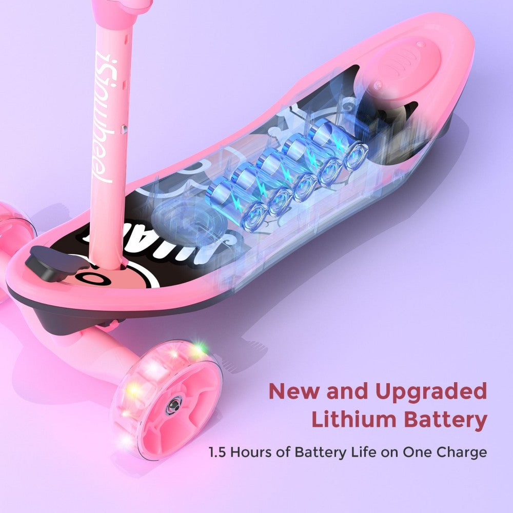 ISINWHEEL Mini Pro Kids 3 Wheel Electric Scooter 60W Motor 12.8-14.6V 5Ah Battery (2 IN 1 Designㄘ