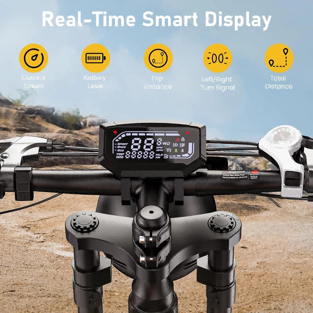 ISINWHEEL R6 20" Off Road Electric Bike 1500W Motor 48V 13Ah Battery