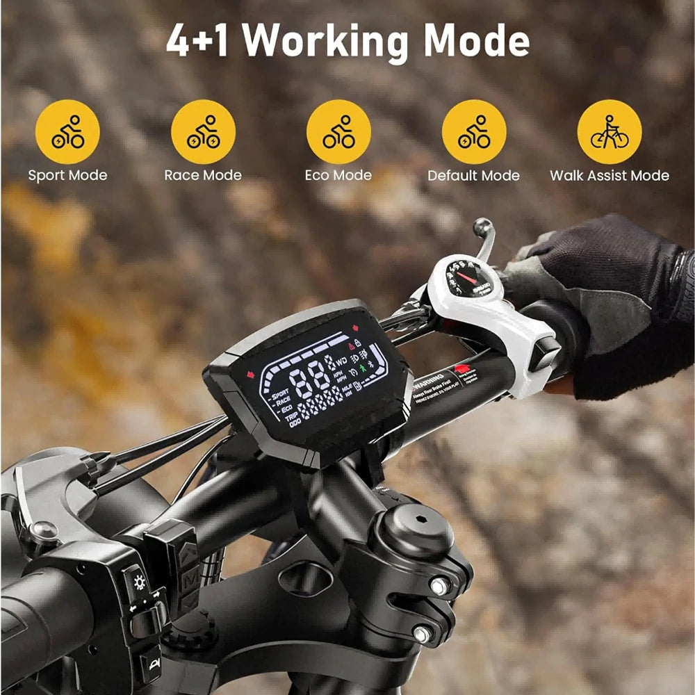 ISINWHEEL R6 20" Off Road Electric Bike 1500W Motor 48V 13Ah Battery