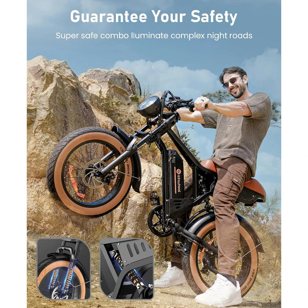 ISINWHEEL R6 20" Off Road Electric Bike 1500W Motor 48V 13Ah Battery