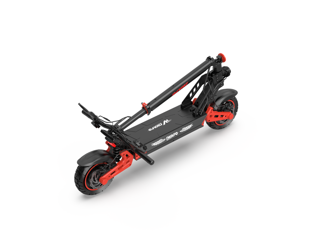 IWAFO IS2 10" Seated E-Scooter 800W Motor 48V 15Ah Battery