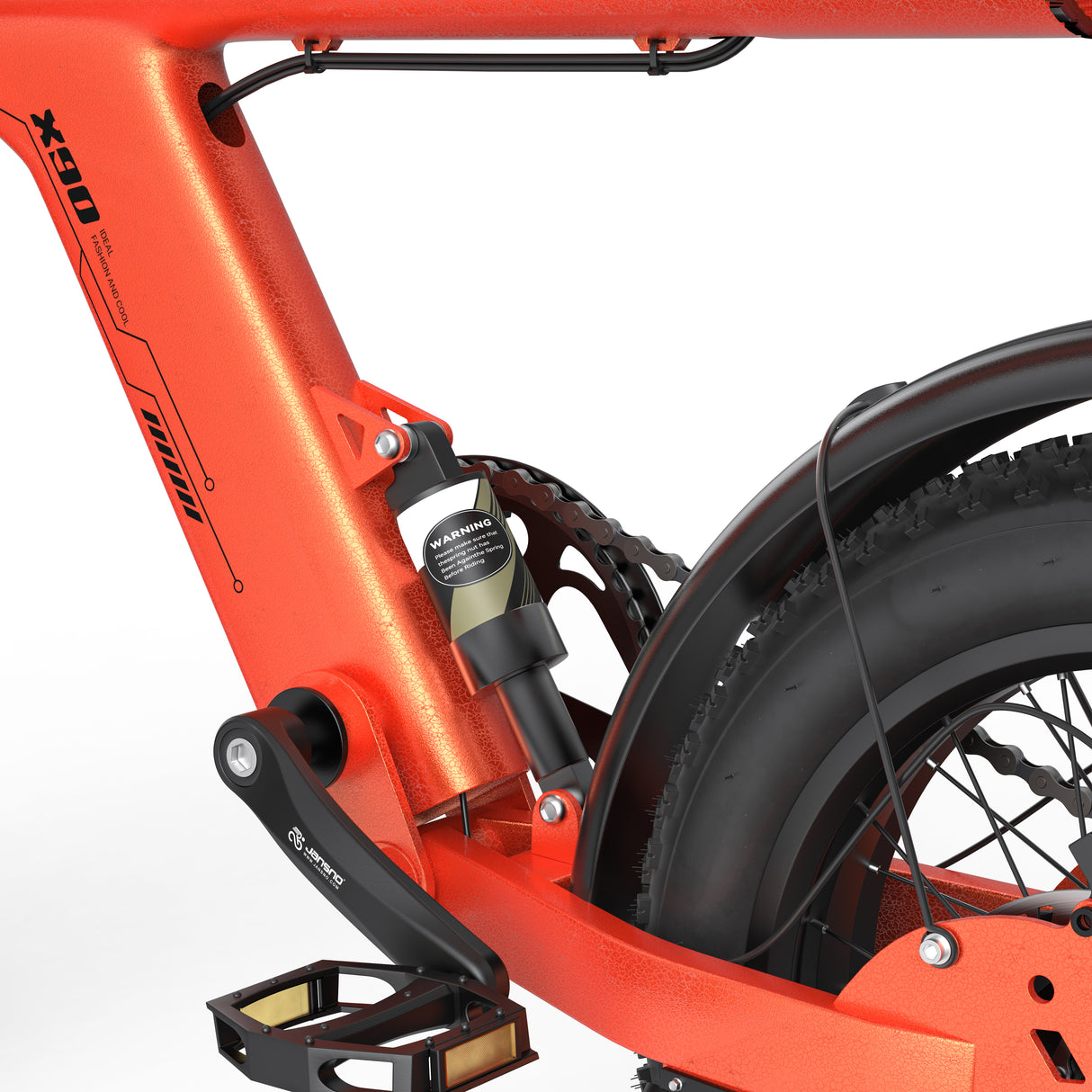 JANSNO X90-Y 16" Off-Road E-Bike 750W Motor 48V 25Ah Battery