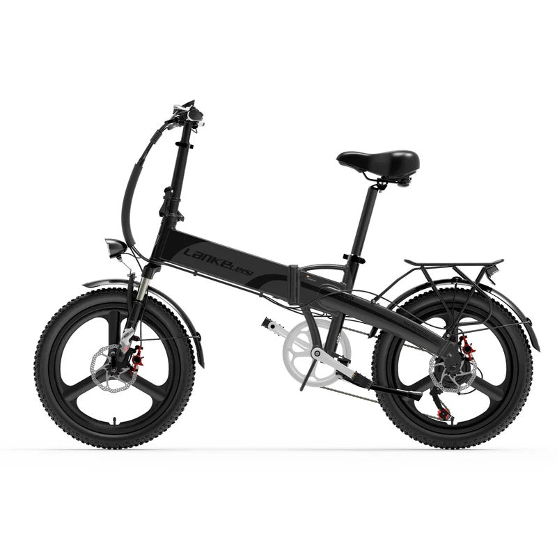 LANKELEISI G660 20" Electric Folding Bike 500W Motor 48V 20Ah Battery