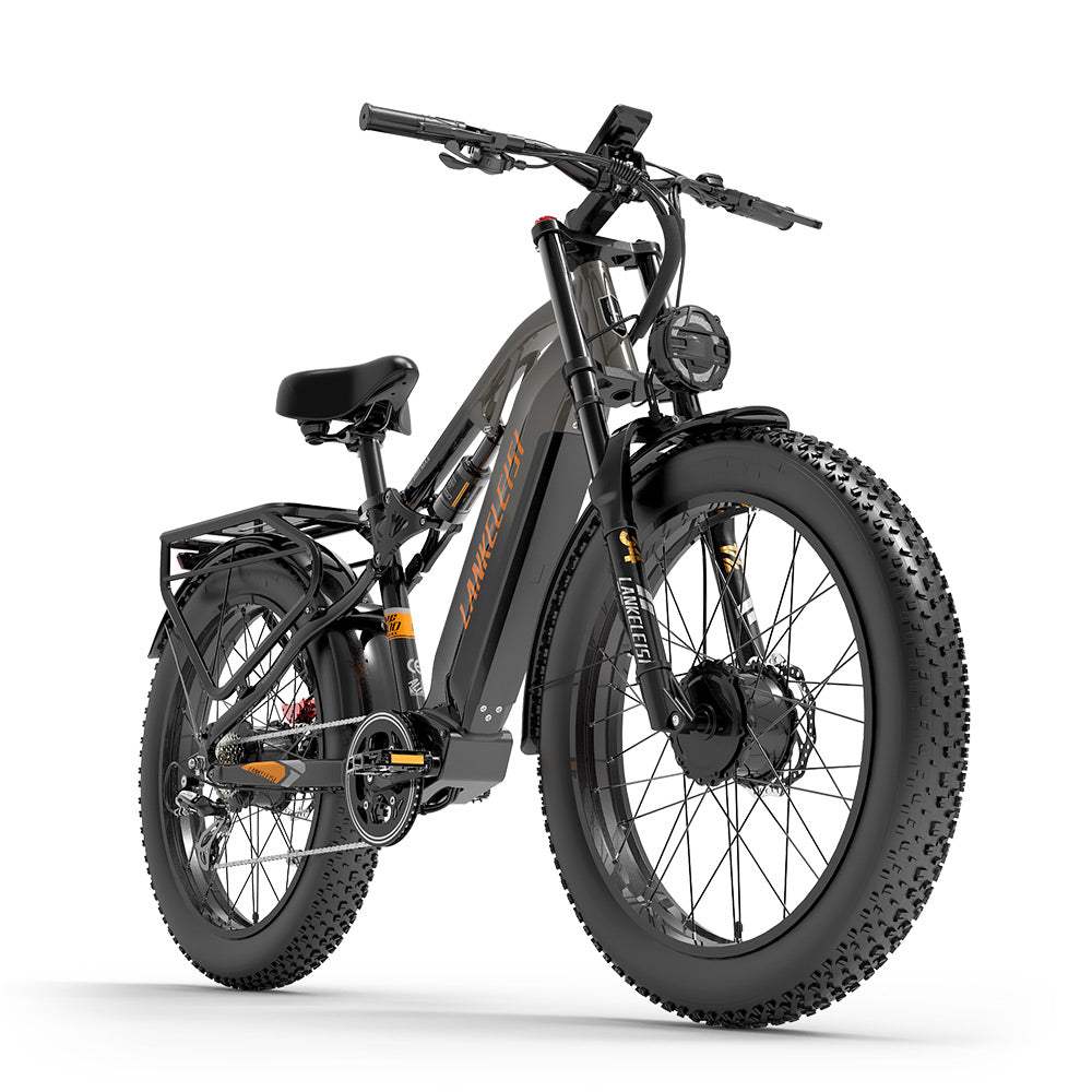 LANKELEISI MG800MAX 26∪ Fat Tires All Terrain Electric Bike 2*1000W Dual Motor 48V 20Ah Battery