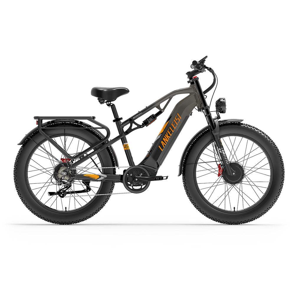 LANKELEISI MG800MAX 26∪ Fat Tires All Terrain Electric Bike 2*1000W Dual Motor 48V 20Ah Battery