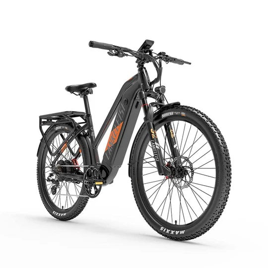 LANKELEISI MX600 PRO 27.5" Step Over Electric Bike 500W Motor 48V 20Ah Battery
