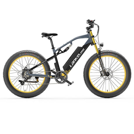 LANKELEISI RV700 26" Fat Tire Mountain Electric Bike 1000W Motor 48V 16Ah Battery