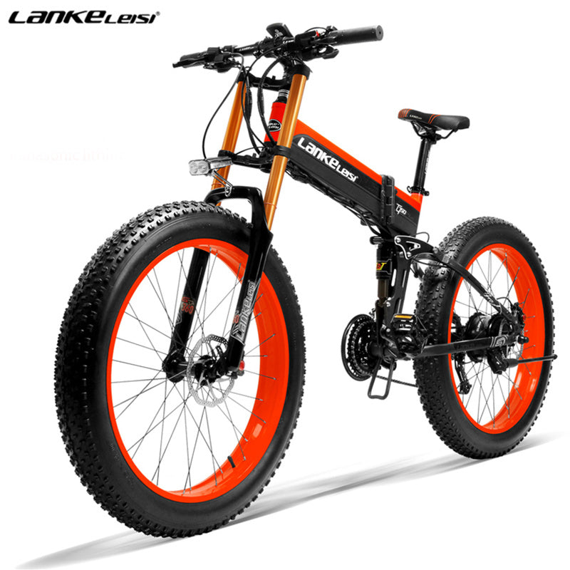 LANKELEISI XT750 PLUS 26" Mountain E-Bike 1000W Motor 48V 17.5Ah Battery
