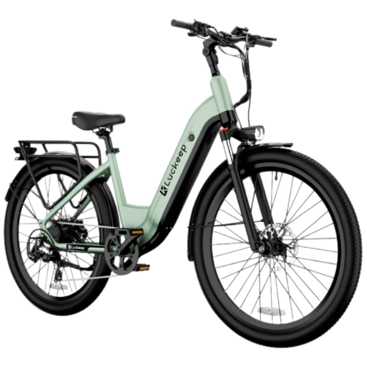 LUCKEEP X26 26" City Commuter Electric Bike 750W(1300W Peak) Motor 48V 20Ah Battery