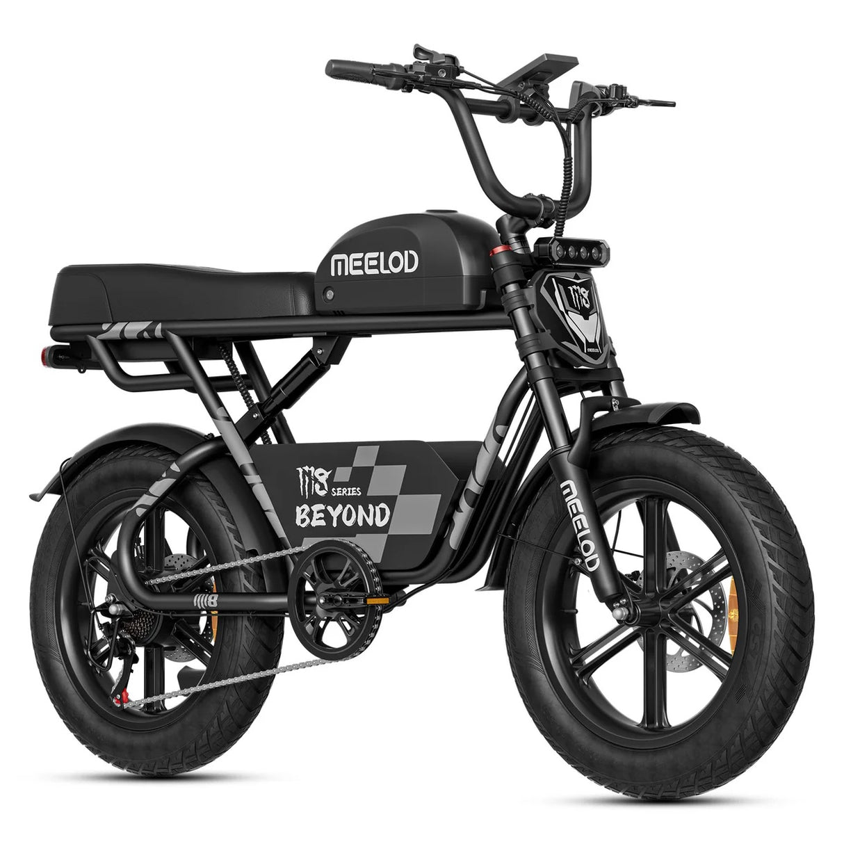 MEELOD M8 20" Retro Moped Style Electric Bike 750W Motor 48V 15.6Ah Battery