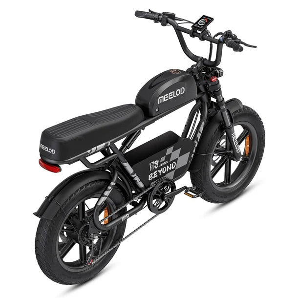 MEELOD M8 20" Retro Moped Style Electric Bike 750W Motor 48V 15.6Ah Battery