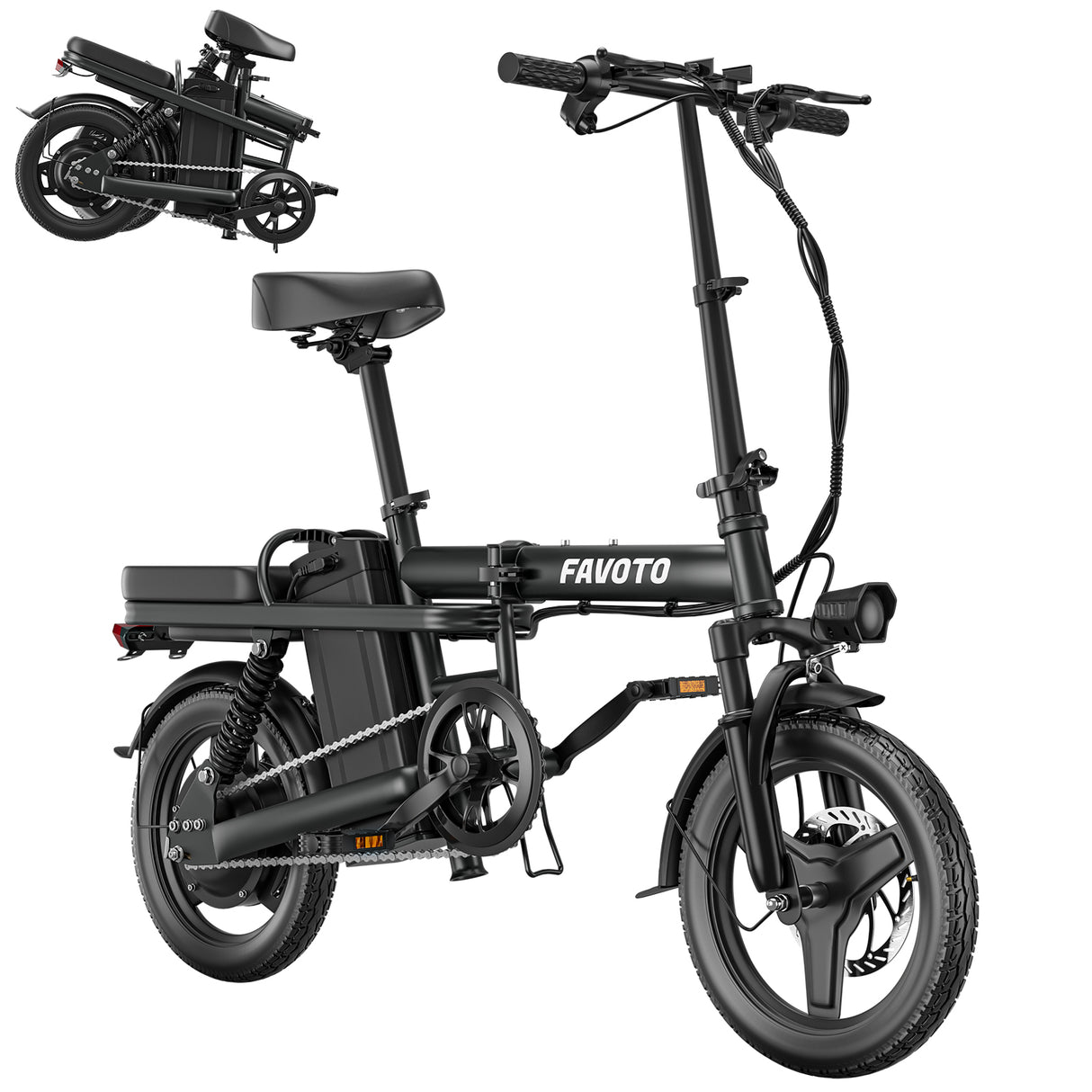 MEELOD Z9-3 14" Mini Folding Electric Bike 750W Peak Motor 48V 20.8Ah Battery