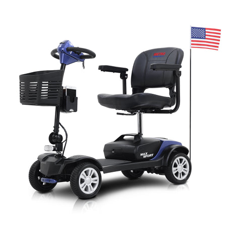 METRO MOBILITY MAX SPORT 9" 4 Wheel Electric Mobility Scooter  300W Motor 24V 12Ah Battery