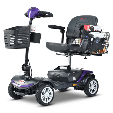 METRO MOBILITY M1 9" 4 Wheel Mobility Electric Wheelchairs 300W Motor 24V 12Ah Battery