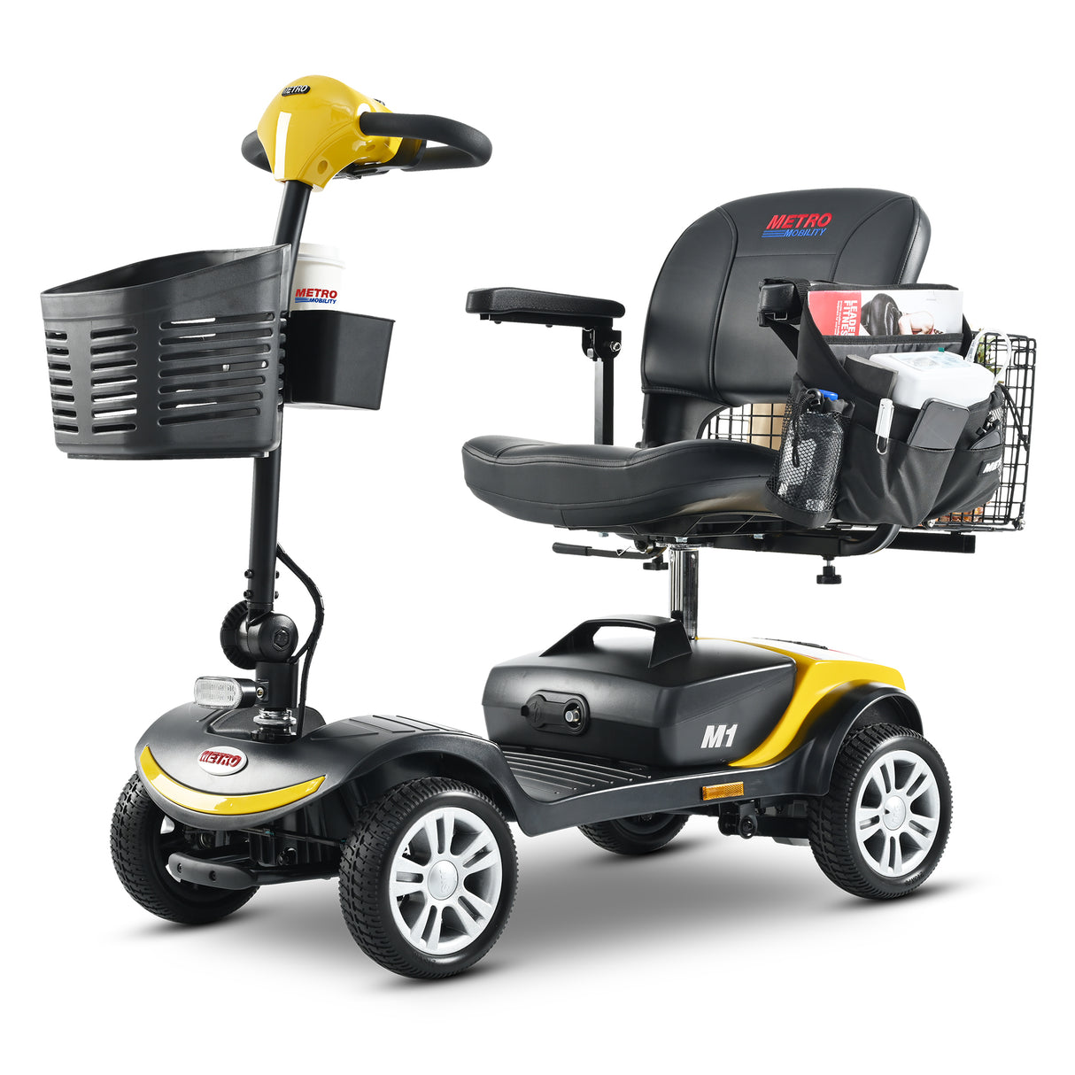 METRO MOBILITY M1 9" 4 Wheel Mobility Electric Wheelchairs 300W Motor 24V 12Ah Battery