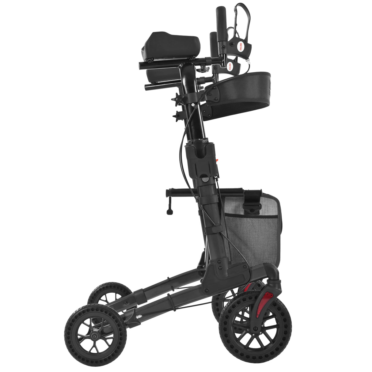 METRO MOBILITY M905BU 4-Wheel Rollator Walker with Seat & Basket