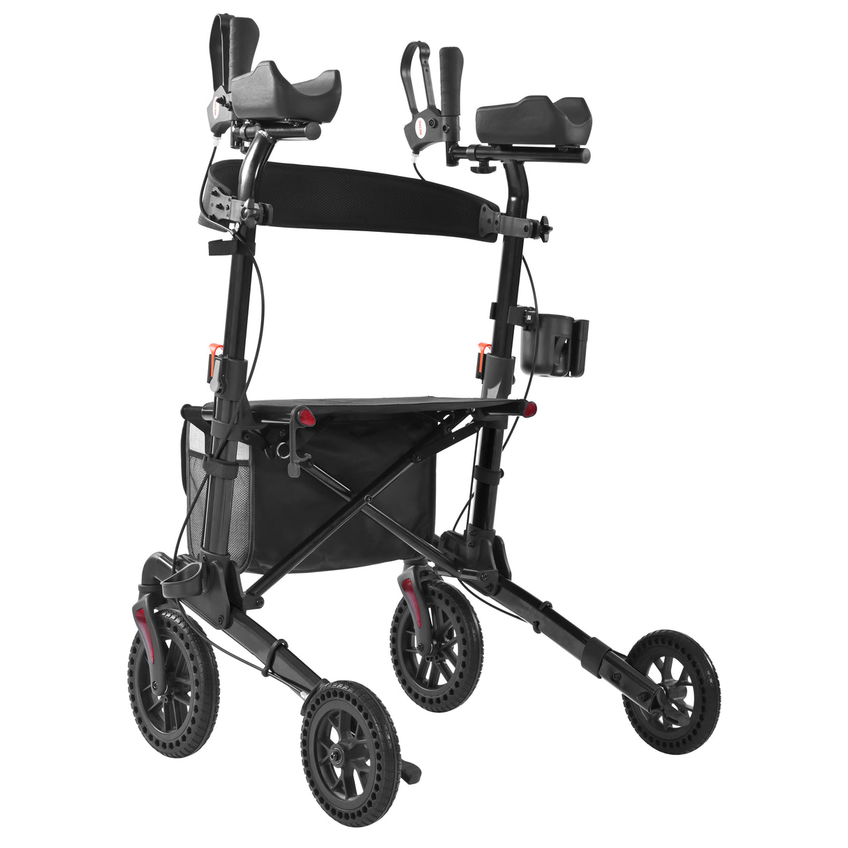METRO MOBILITY M905BU 4-Wheel Rollator Walker with Seat & Basket