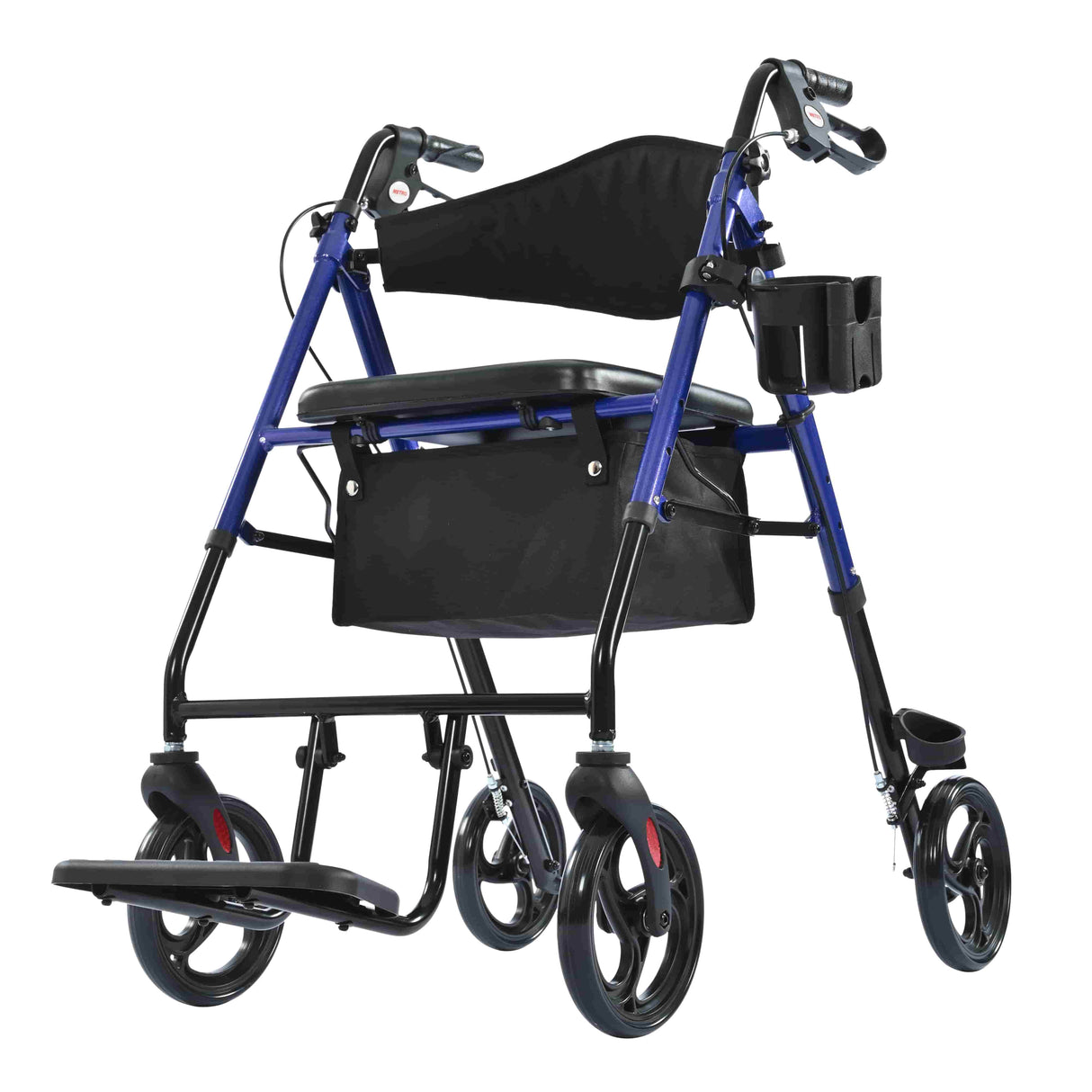 METRO MOBILITY M913P 4-Wheel Rollator Walker with Seat & Basket