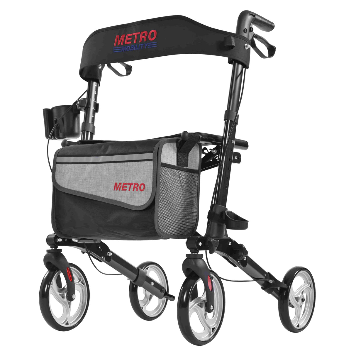 METRO MOBILITY M931 4-Wheel Rollator Walker with Seat & Basket
