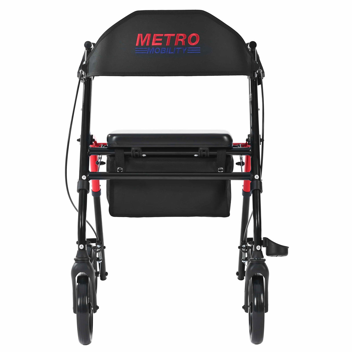 METRO MOBILITY M934-1 4-Wheel Rollator Walker with Seat & Basket