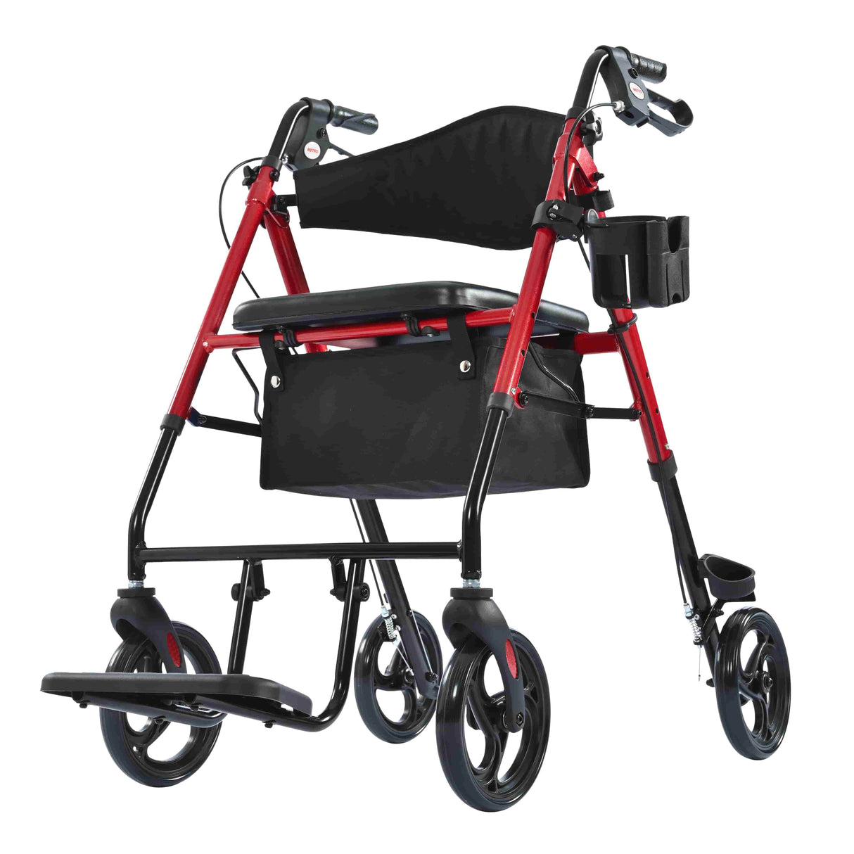 METRO MOBILITY M913P 4-Wheel Rollator Walker with Seat & Basket