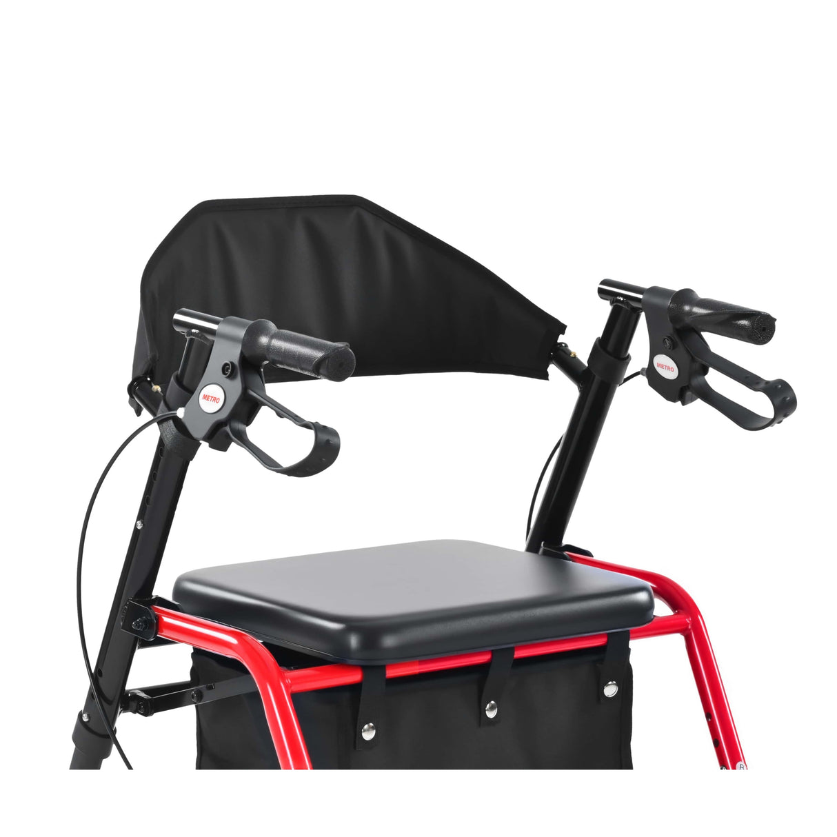 METRO MOBILITY M934-1 4-Wheel Rollator Walker with Seat & Basket