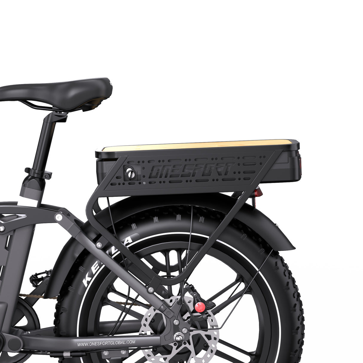 ONESPORT OT08PRO 20" Full Suspension Fat Tire Electric Bike 500W Motor 48V 18Ah*2 Dual Battery