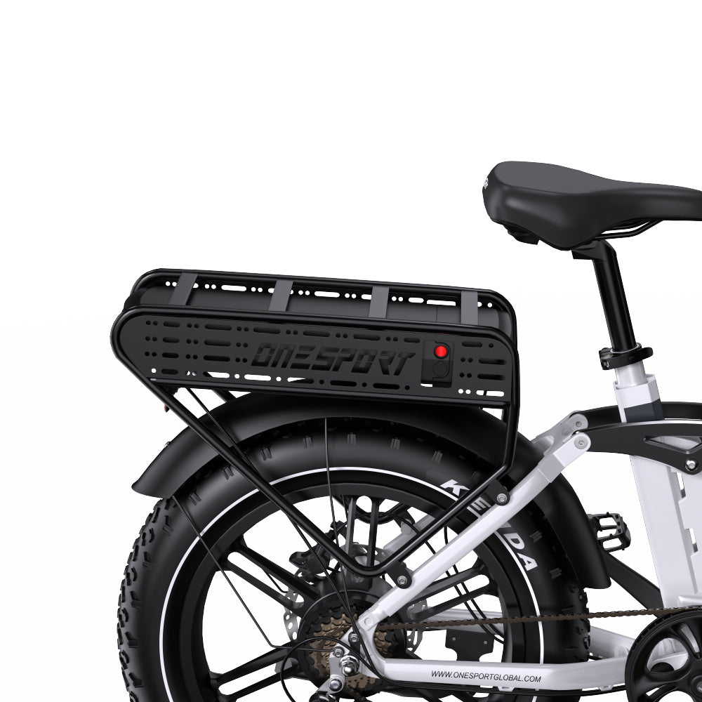 ONESPORT OT08 PRO 20" Full Suspension Fat Tire Electric Bike 500W  Motor 48V 18Ah*2 Dual Battery