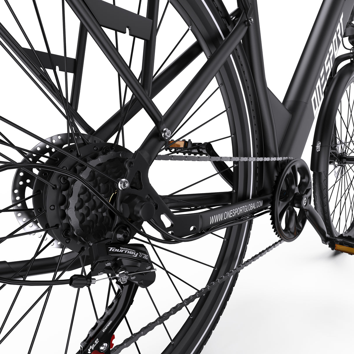 ONESPORT OT12 27.5" City Electric Bike 250W Motor 36V 13Ah Battery Support App