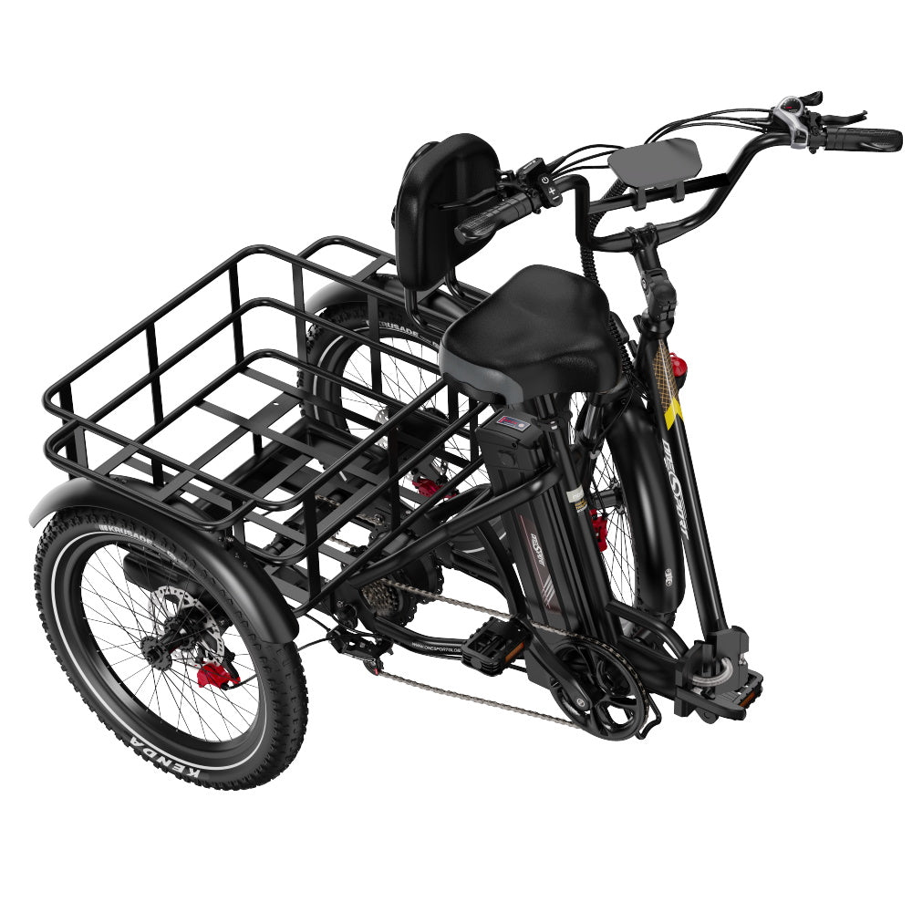 ONESPORT OT30 PRO  20" 3-Wheel Folding E-Trike 500W Motor 48V 18Ah Battery