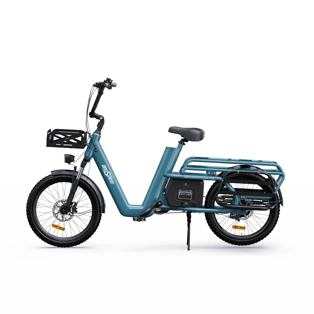 ONESPORT OT01 20" Step-Through Longtail Cargo Electric Bike 650W Motor 48V 27Ah Battery