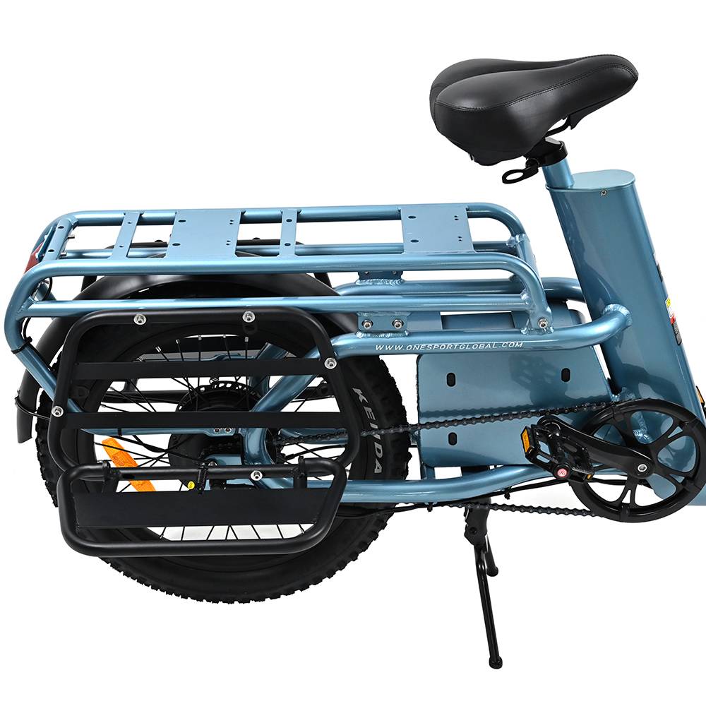 ONESPORT OT01 20" Step-Through Longtail Cargo Electric Bike 650W Motor 48V 27Ah Battery
