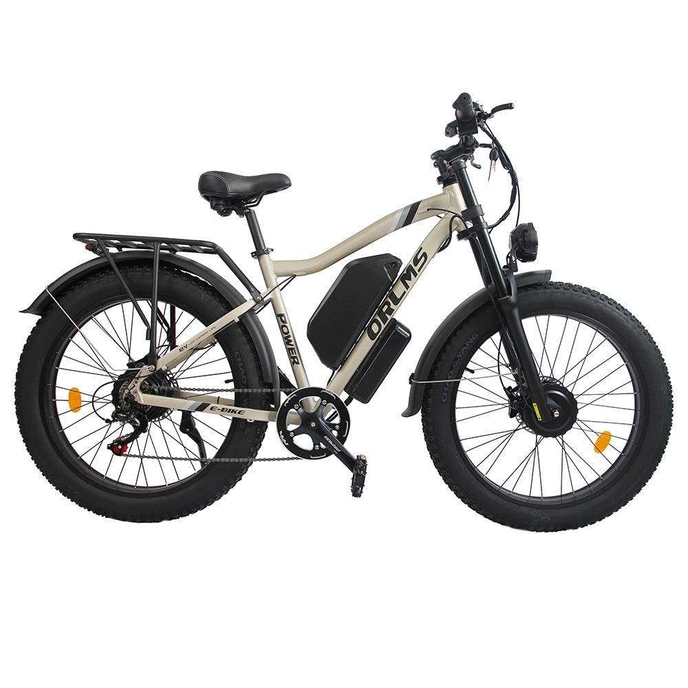 ORLMS MX500 24" Fat Tire Mountain Electric Bike 2000W Dual Motor 52V 25Ah Battery (US Version)