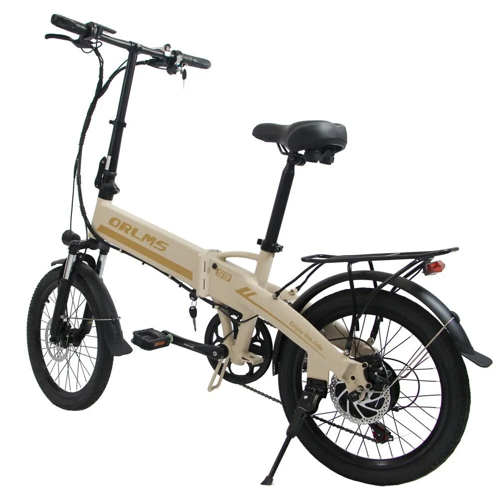 ORLMS S9 20" City Commuter Electric Bike 500W Motor 48V 13Ah Battery