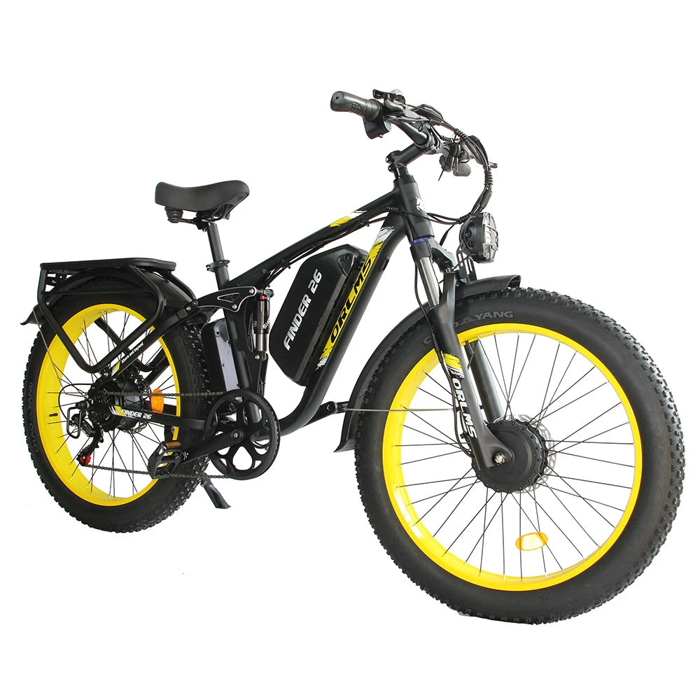 ORLMS V3 26" Mountain Electric Bike 2000W Dual Motor 52V 25Ah Battery