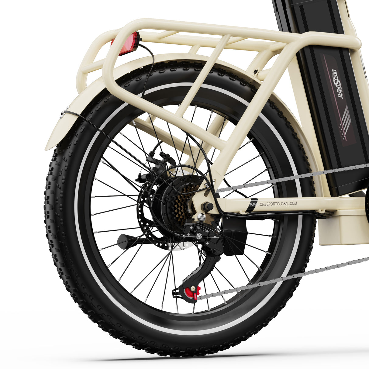 OneSport OT16-2 Bicicletta elettrica pieghevole da 20'' per pendolari Motore 250W Batteria 48V 15.6Ah Supporto APP