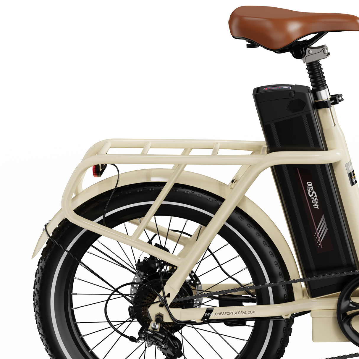 OneSport OT16-2 Bicicletta elettrica pieghevole da 20'' per pendolari Motore 250W Batteria 48V 15.6Ah Supporto APP