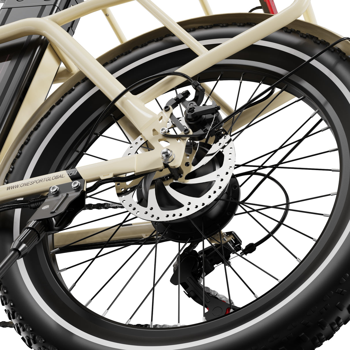 OneSport OT16-2 Bicicletta elettrica pieghevole da 20'' per pendolari Motore 250W Batteria 48V 15.6Ah Supporto APP