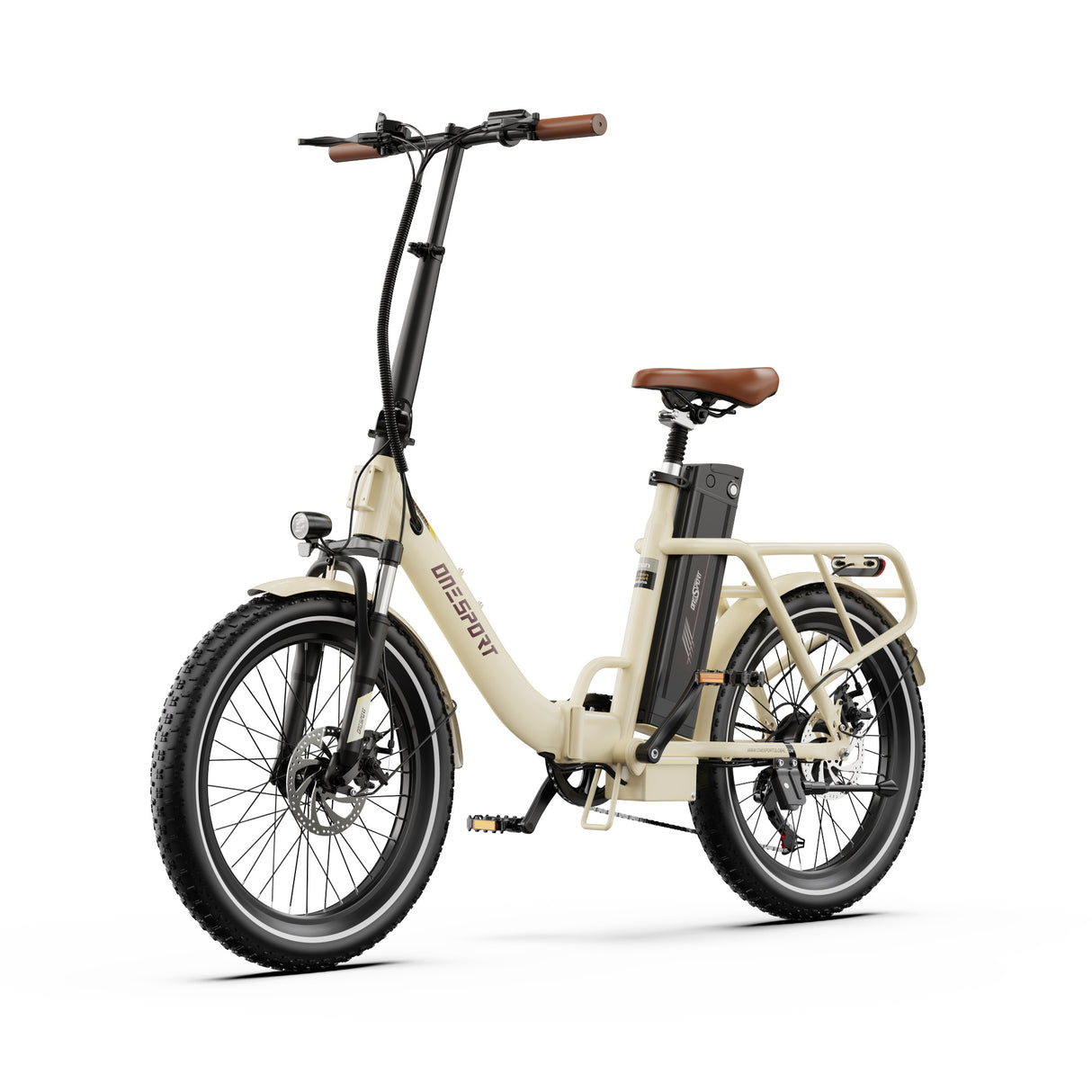 OneSport OT16-2 Bicicletta elettrica pieghevole da 20'' per pendolari Motore 250W Batteria 48V 15.6Ah Supporto APP