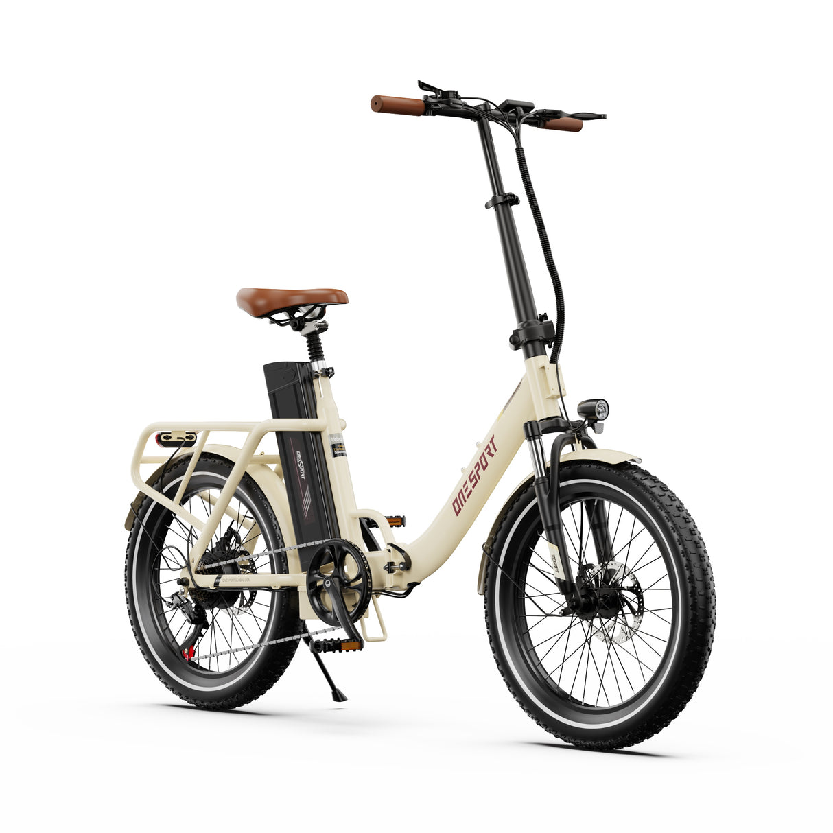 OneSport OT16-2 Bicicletta elettrica pieghevole da 20'' per pendolari Motore 250W Batteria 48V 15.6Ah Supporto APP