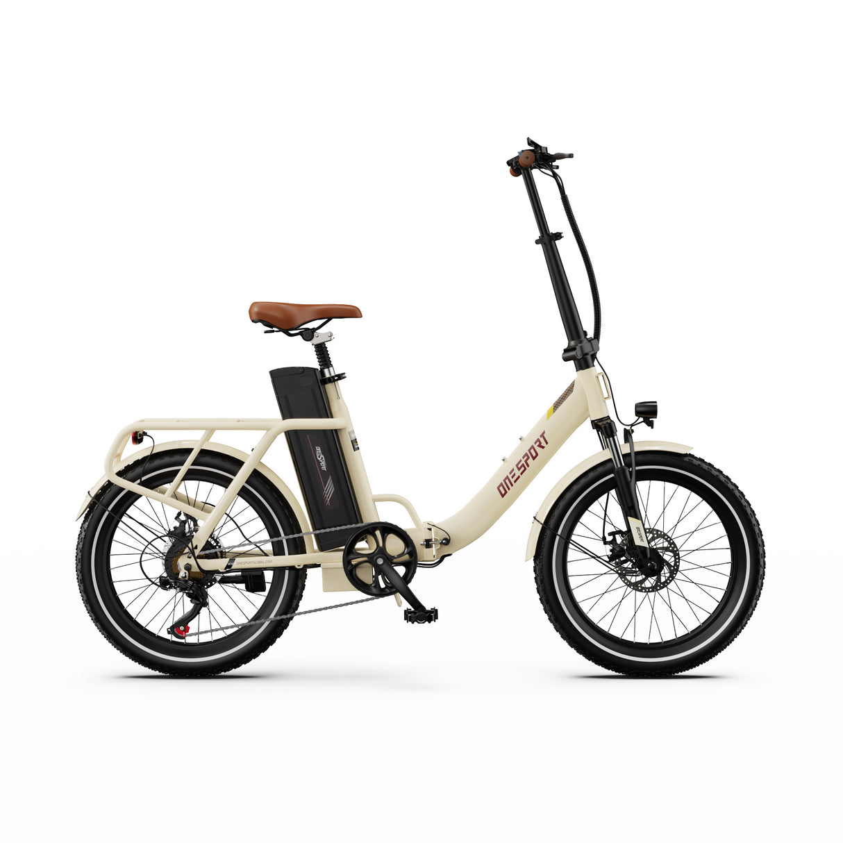 OneSport OT16-2 Bicicletta elettrica pieghevole da 20'' per pendolari Motore 250W Batteria 48V 15.6Ah Supporto APP