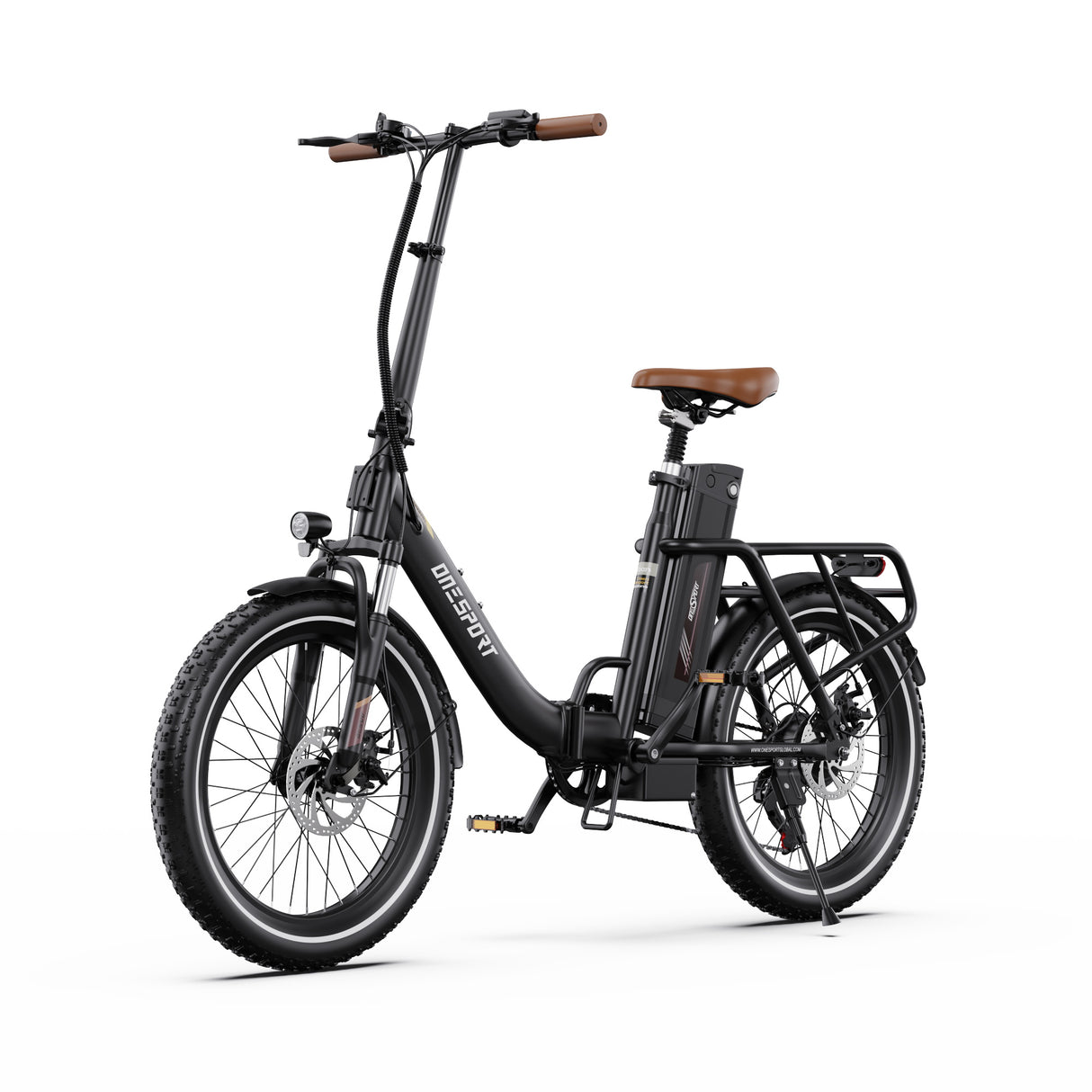 OneSport OT16-2 Bicicletta elettrica pieghevole da 20'' per pendolari Motore 250W Batteria 48V 15.6Ah Supporto APP
