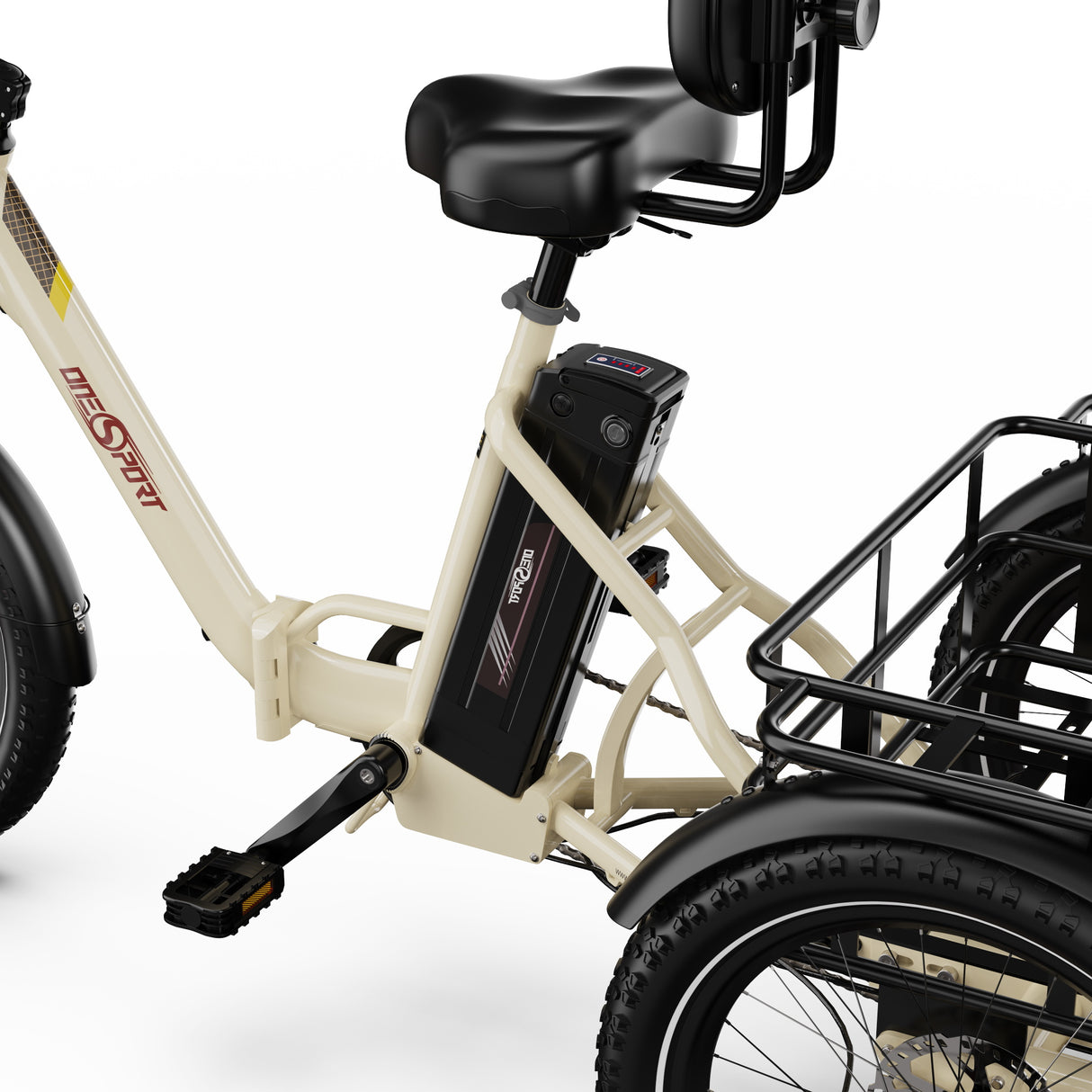 ONESPORT OT30 PRO 20" 3-Wheel Folding E-Trike 500W Motor 48V 18Ah Battery