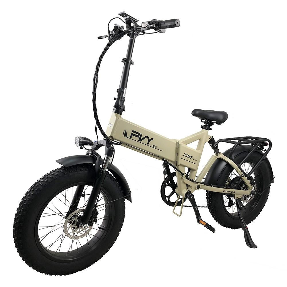 PVY Z20 Plus 20*4'' Fat Tire Electric Folding  Bike 1000W Motor 48V 16.5Ah Battery