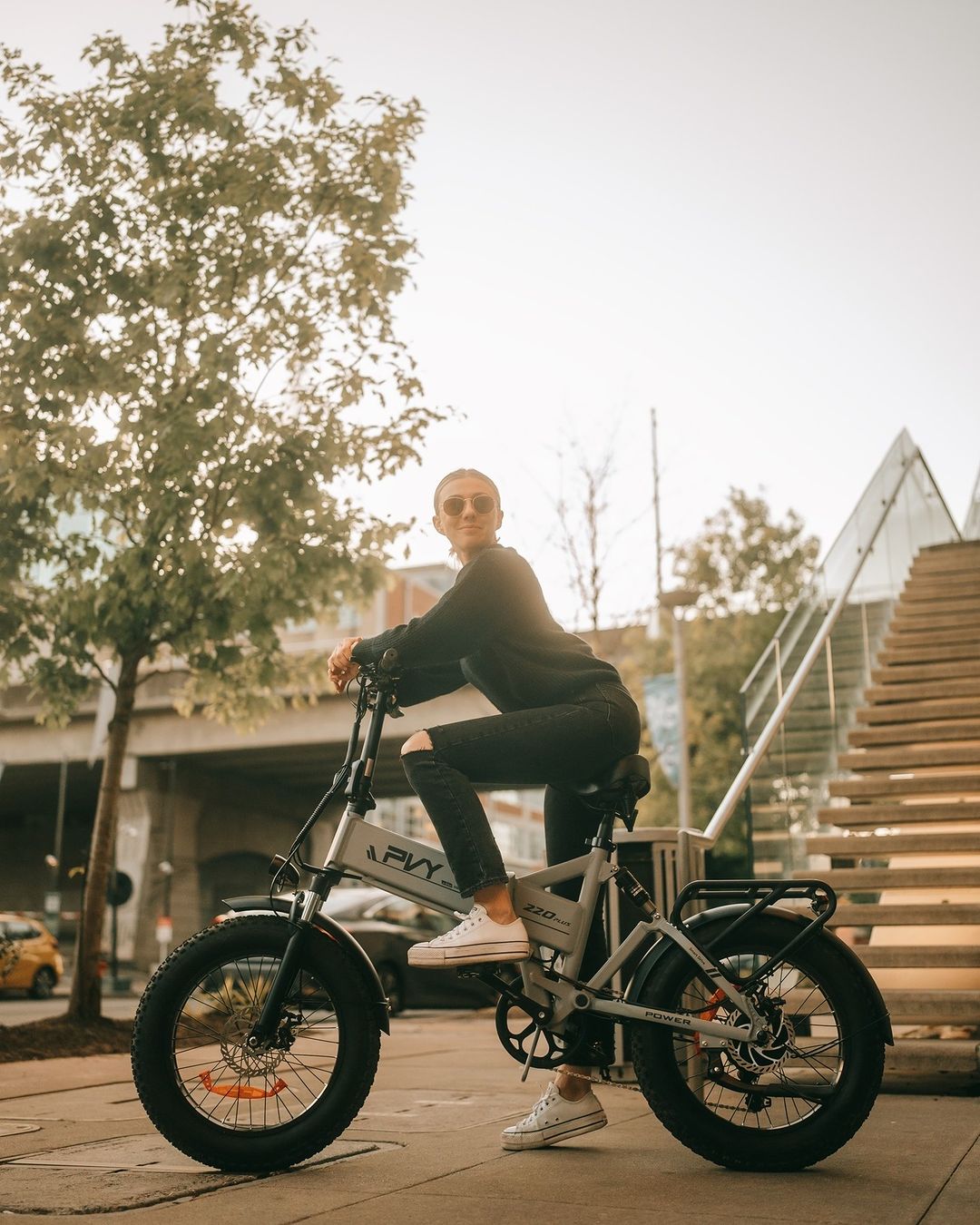 PVY Z20 Plus Fat Tire Electric Folding  Bike 1000W Motor Combo
