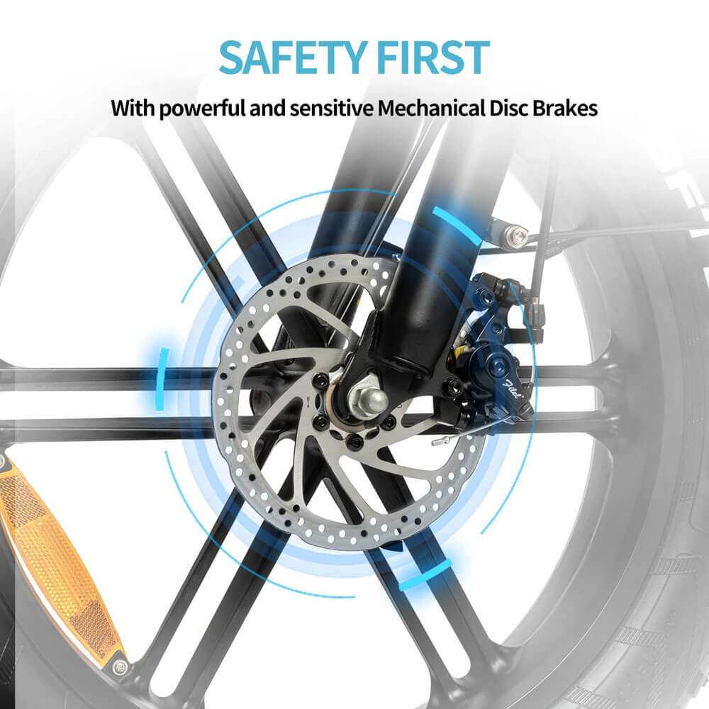 YVY MN20 20" Fat Tire Folding Electric Bike 1000W Motor 48V 15Ah/20Ah Battery